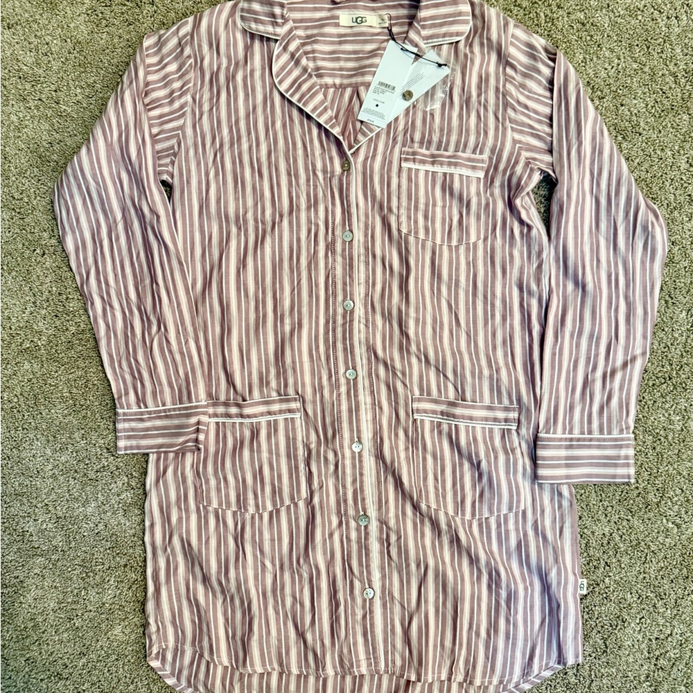 NWT UGG Pink and Purple Striped Nightshirt